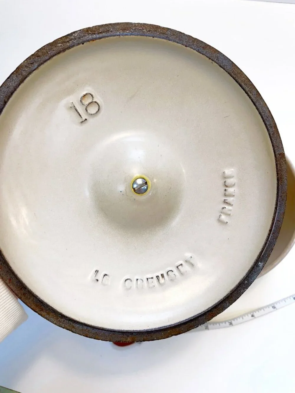 Vintage Le Creuset Wooden Handled Saucepan with Lid
